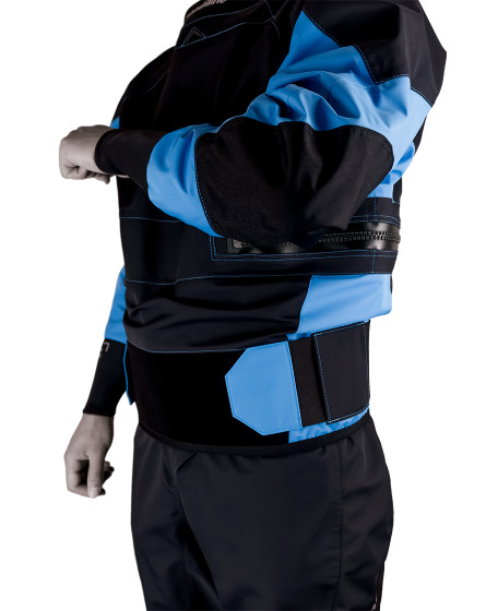 Kayaking Dry Suit Advanced Black/Blue