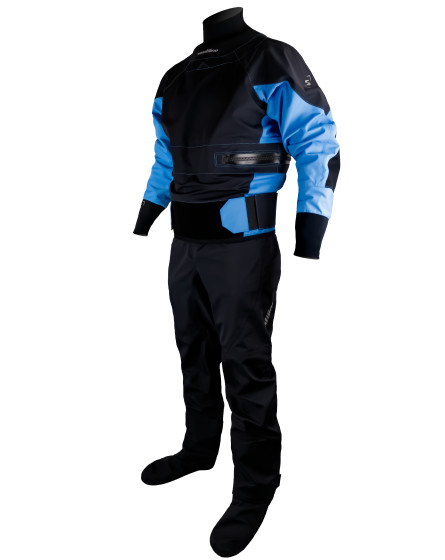 Kayaking Dry Suit Advanced Black/Blue