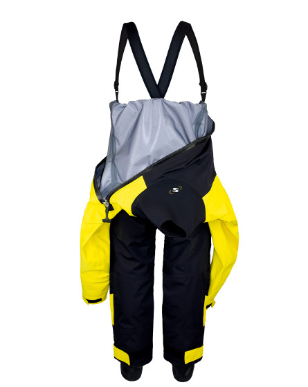 Kids dry suit Rising star PRO black/yellow
