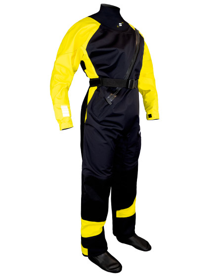 Kids dry suit Rising star PRO black/yellow